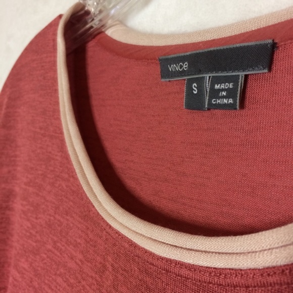 Vince blouse short sleeve stretchy tee shirt too - Picture 6 of 6